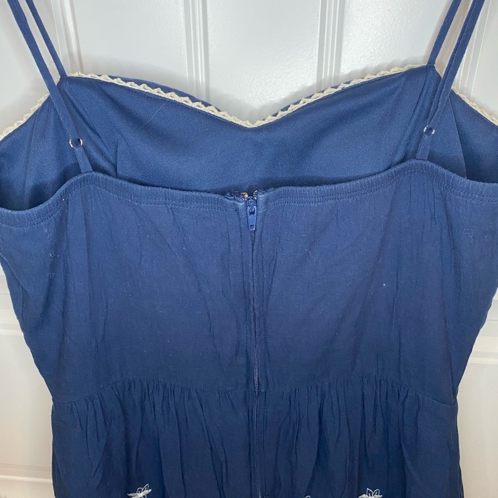 Speechless Navy Spaghetti Strap Patterned Dress - image 6